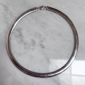 💰SOLD💰925 Sterling Silver 20" Inch Omega Chain Necklace 9.7mm Italy 48.65 Grams